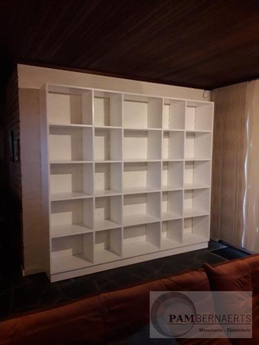 2) Bibliothèque en MDF 22mm laqué blanc